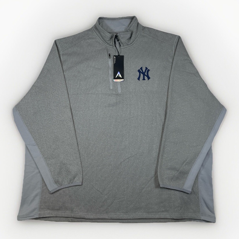 New York Yankees 1/4 Zip Pullover 4XL Antigua Men's Baseball Chest Pocket NWT